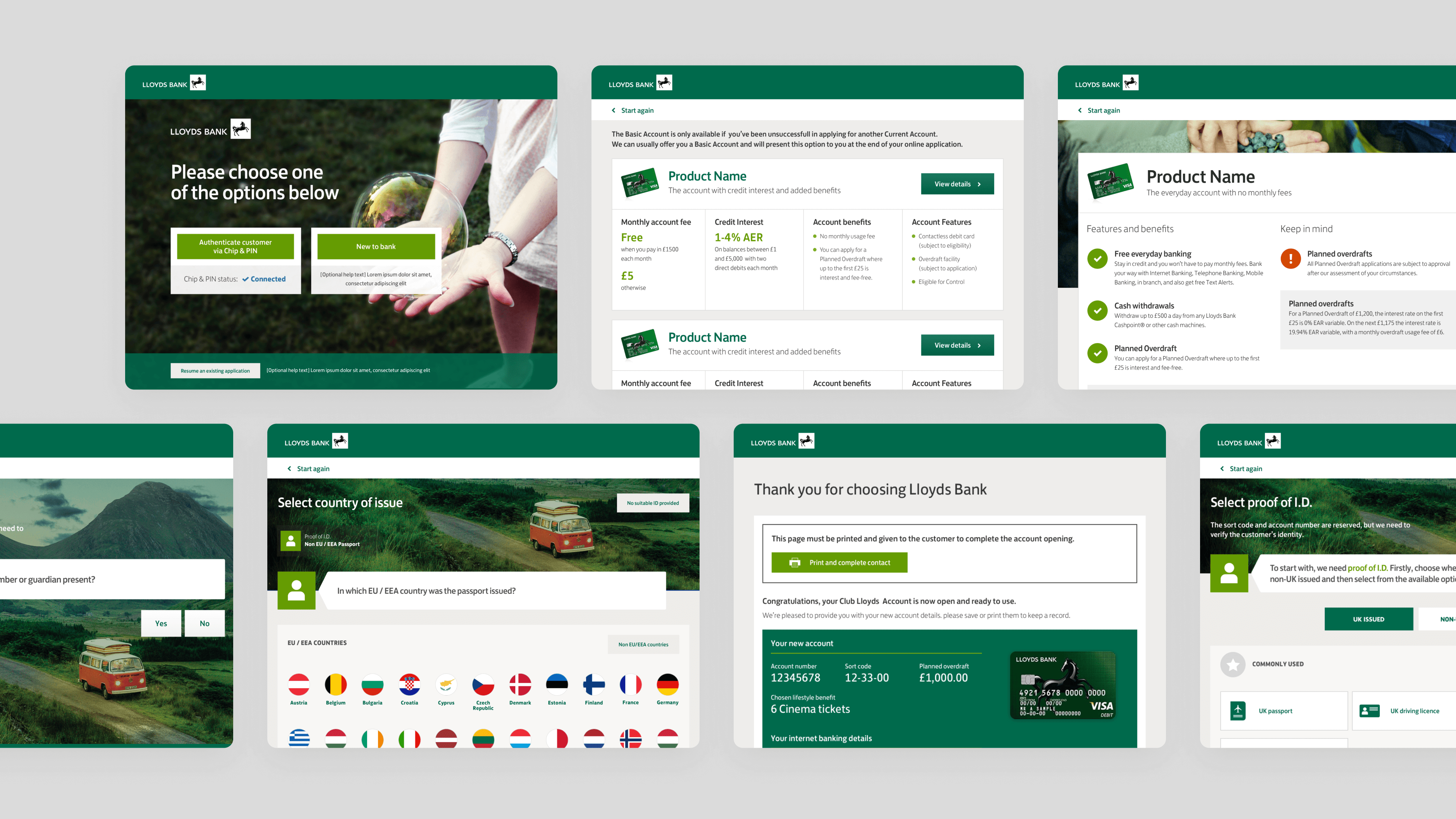 Cover image of the redesigned Personal Current Account interface, showcasing key visual elements.