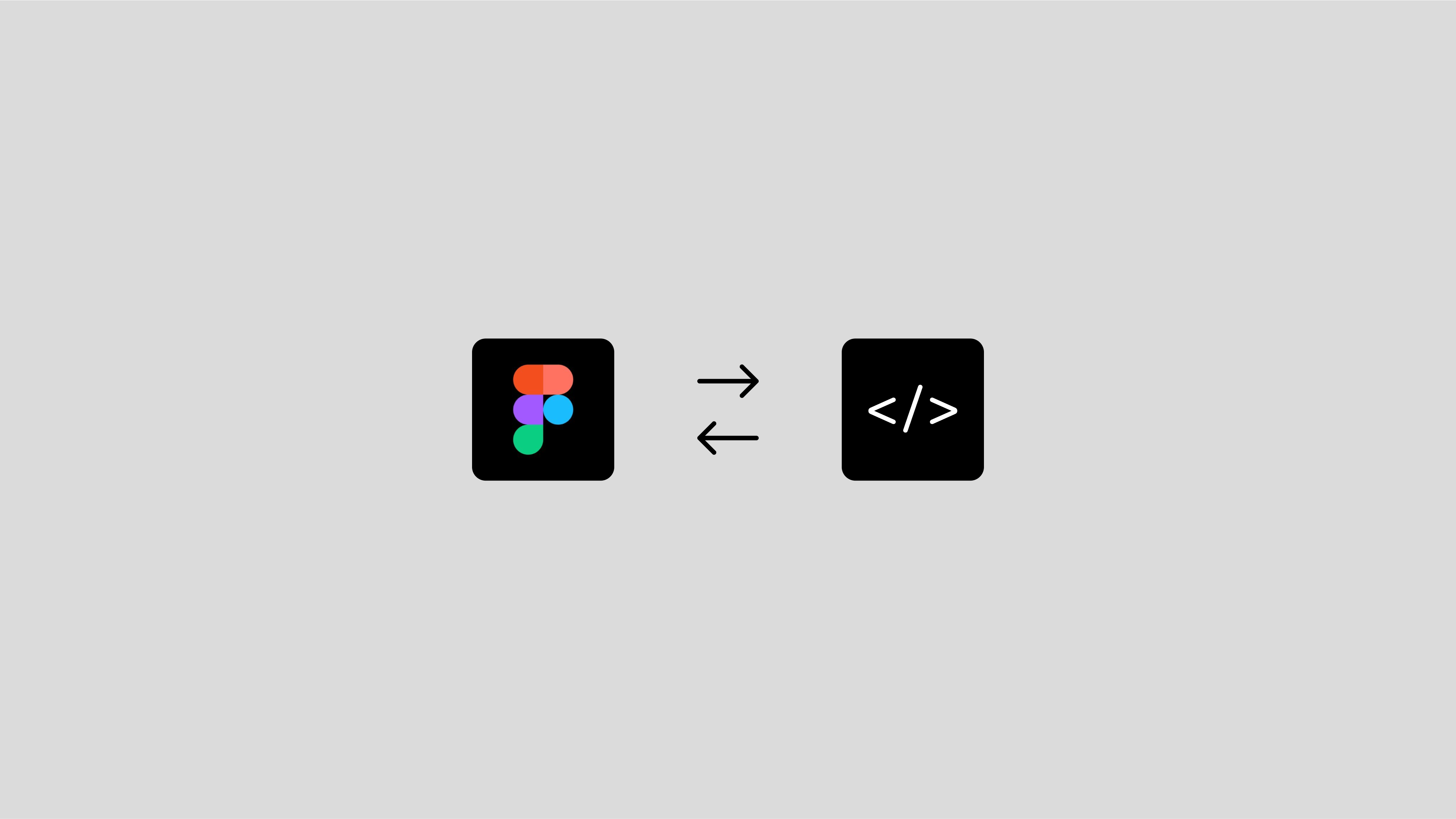 Visual representation of the bridge between Figma and code